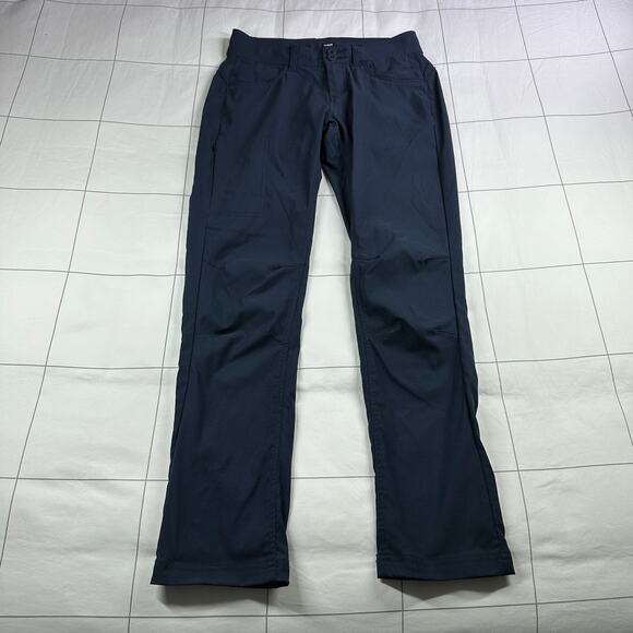 Prana Pants Womens 2 Regular Navy Blue Halle Straight Water Repellent Nylon Trek - Picture 1 of 12